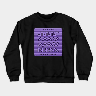 Synthesizer Waveform for Synth lover Crewneck Sweatshirt